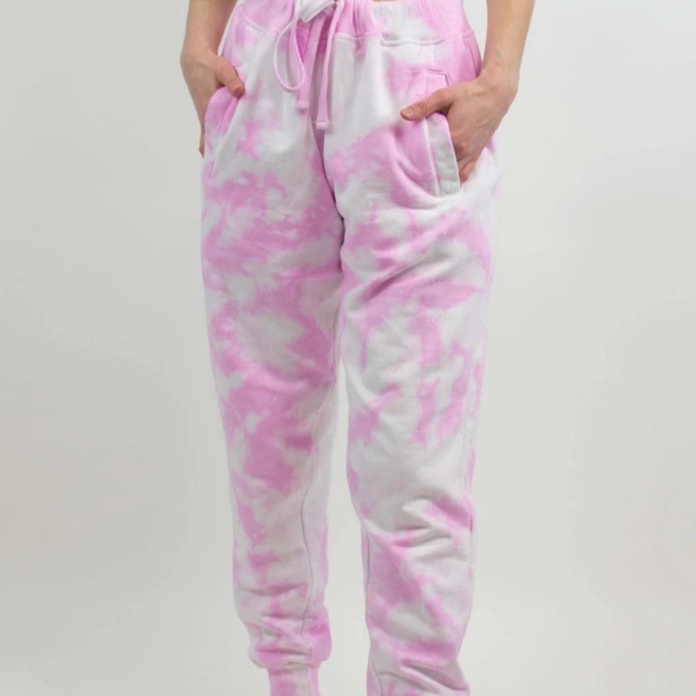 Grey Bandit Pink Tie Dye Jogger Sweatpants